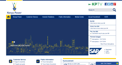 Desktop Screenshot of kplc.co.ke